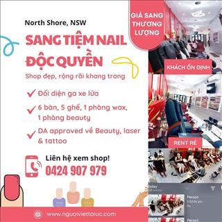 Sang lại tiệm nail độc quyền ngay trung tâm village
