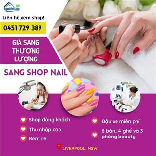 Shop nail đông khách trong shopping vùng Liverpool cần sang