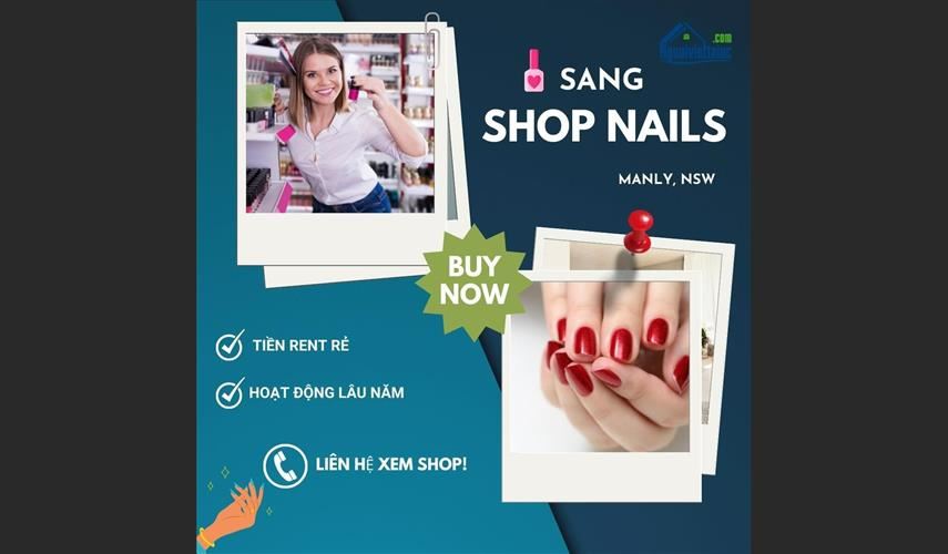 Sang shop nails nằm ngay biển, income rất cao vùng Manly
