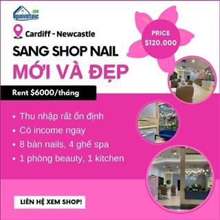 Sang shop nails mới, đẹp vùng Cardiff - Newcastle