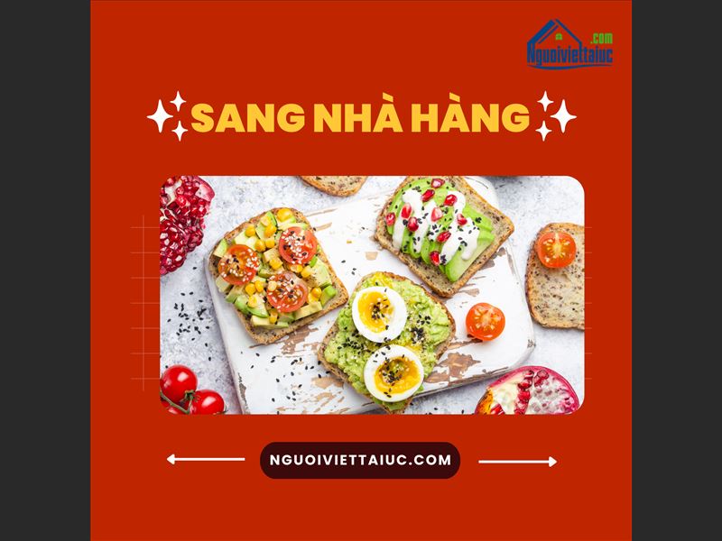 Sang nhà hàng Việt vùng Burwood nsw thiết bị còn mới, thu nhập tốt