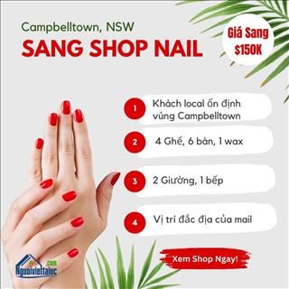 Shop nails nằm ngay tại vị trí đắc địa của mall nhỏ cần sang