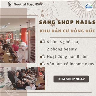 Sang shop nails hoạt động hơn 8 năm ở khu dân cư vùng Neutral Bay