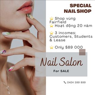 Sang shop nail 3 income tại Fairfield