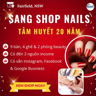 Sang shop nails tâm huyết 20 năm ở Fairfield, đến 3 nguồn income