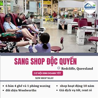 Sang shop nails độc quyền trong shopping mall vùng Redcliffe