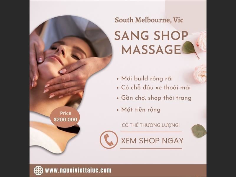 Sang lại tiệm massage mới build, cơ hội làm chủ shop vị trí đắc