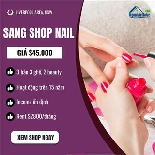 Sang lại shop nail vùng Liverpool, NSW, rent rẻ