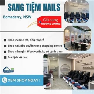 Sang shop nail vùng regional Sydney, lợi nhuận cao