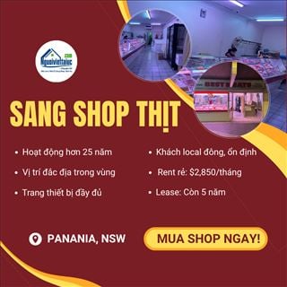 Cơ hội vàng sở hữu shop thịt lâu năm tại vị trí đẹp Panania